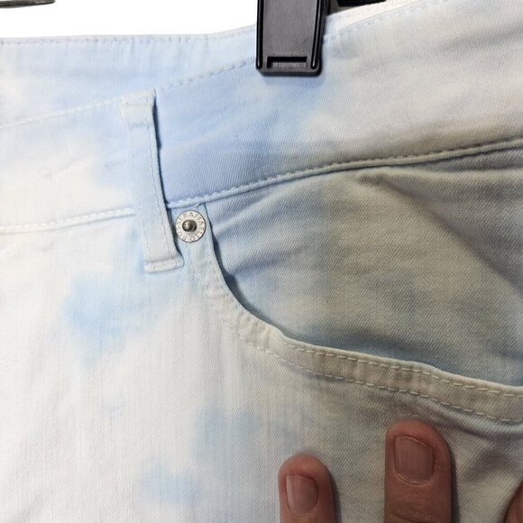 Raffaello Rossi Light Blue‎ Candy Jogger Pants  Jeans Mid-Rise Button Closure 29 - Picture 10 of 11